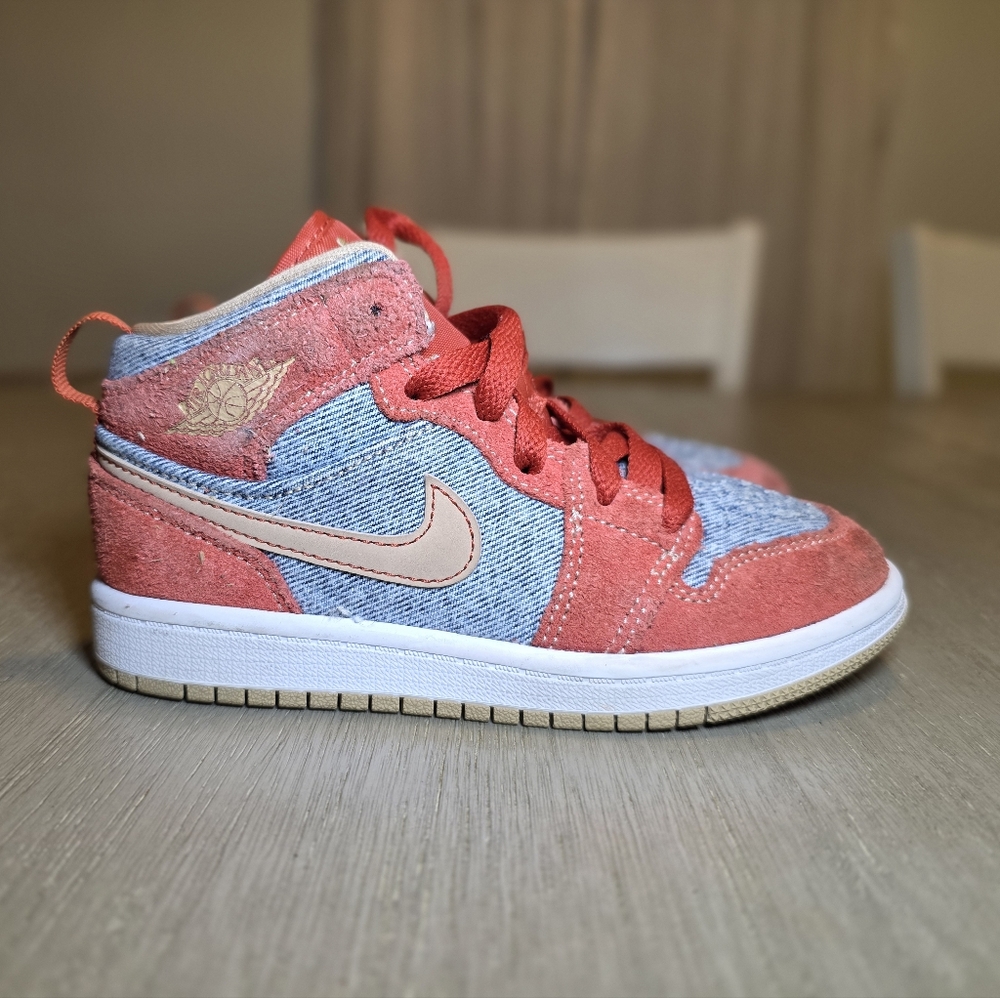 Air Jordan 1 Mid (DENIM RED) 12C